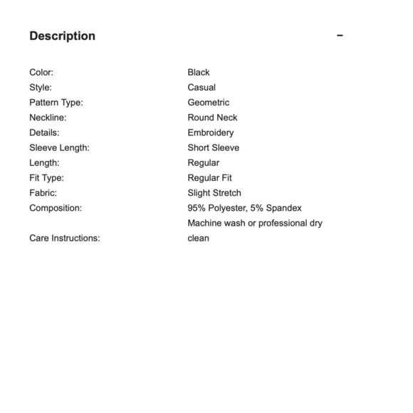 SHEIN Embroidered Tape & Tassel Trim T-shirt - Picture 6 of 7